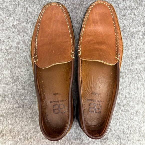 ✅Allen Edmonds Boulder Loafers Mens 9.5D Brown Leather Slip-On Driving Moc/Shoes - Picture 4 of 12
